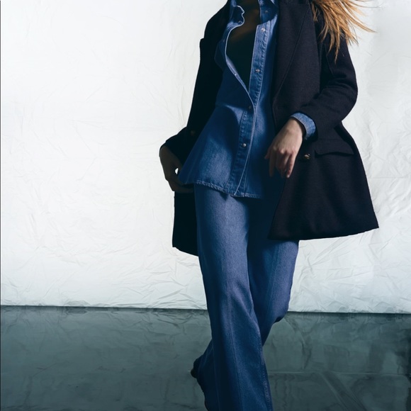 Zara navy wool jacket - Picture 7 of 7